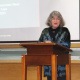 Jo-Ann Duggan, chairperson of the Western Cape Archives Advisory Committee, speaks at the launch event.