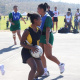 Keen supporters encourage committed netball players to do their best at the RSDP Games in Villiersdorp