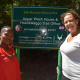 Kholiwe Dubula and social historican and poet Khadija Heeger at the Hoerikwaggo trail in Oranjezicht