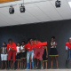 Learners from Bongolethu Primary School performing a traditional Gumboot Dance