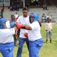 Learners participate in a boxing demonstration