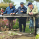 Mayors Memory Booysen (Left) and David Swart (right) and Minister Meyer during visit to a Home Garden in Kranshoek