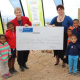 MEC of DCAS Anroux Marais and Executive Mayor of Breede Valley Municipality Antoinette Steyn with children from the Avian Park community