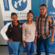 The Merweville e-Centre staff is ready to assist visitors at any time. From left is Development Manager Mary-Ann Voster, the PAY Intern Anquenic Devenish and former e-Centre manager Gradwell Ben. 