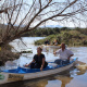 Minister Anroux Marais enjoying a canoeing experience at High Africa.
