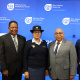 Minister Albert Fritz with officials from the South African Police Service. 