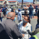 Minister Fritz engaging with community member in Hanover Park