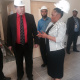 Minister Grant and Minister Mbombo at the site of the New Psych Building.