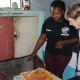 Minister Marais during her tour of the Hostel, with Masa Soko, the Museum Manager
