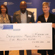Minister Marais handing over a cheque for the Drakenstein Municipality