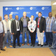 Minister Marais, HOD Brent Walters and Director Mxolisi Dlamuka with some of the newly appointed members