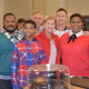 Minister Marais with Llewellyn, Robyn, Moeniel and Suidooster soapie stars