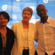 Minister Marais with previous winners Ria Olivier and Tamie Mbongo Thamsanqa