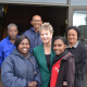 Minister Marais with the staff at the Melkbos Cultural facilities