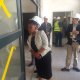 Minister Mbombo inspects the courtyard at the site of the new psych building at Paarl Hospital.