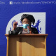 Minister Nomafrench Mbombo addresses the audience