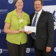 Minister Theuns Botha and Hanlie Raath of Cape Winelands Netball