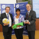 Minister Theuns Botha, She-Earl Koopman from Genuine Connection Netball Club and Ald Neels de Bruyn