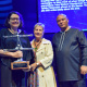 Ministerial Award recipient Laetitia Pople with Minister Anroux Marais and HOD Guy Redman.