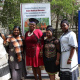 Museum staff Amanda Mokhatla, Kholiwe Dubula, Olwethu Oliphant & Bongiwe Maliwa with Cllr Vuyokazi Matanzima (centre)