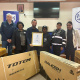 L-R: Mr David Coetzee, Western Cape Department of Police Oversight and Community Safety, Chief Director: Secretariat for Safety & Security, Central Karoo District Executive Mayor, Ms Johanna Botha, Western Cape Minister of POCS