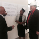 Paarl Hospital CEO, Dr Kruger with Ministers Mbombo and Grant.