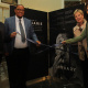 Poet Khadija Heeger, DCAS Chief Director for Cultural Affairs guy Redman, Minister Anroux Marais and Curator Siona O'Connel officially open the 'My name is February' exhibition at the Sendinggestig Museum in Cape Town