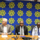 (From left) Western Cape Minister of Community Safety, Premier Alan Winde, Deputy National Police Minister Cassel Mathale, National Police Commissioner Khehla  Sithole and the Western Cape Police Commissioner Yolisa Matakata