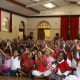 Pupils at St. Augustine Primary School could hardly contain their excitement during the production.