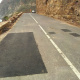 Repairs have been done to the road surface.