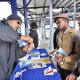 Road Safety Officer Anthony September engages with passengers at the Gugulethu taxi rank.