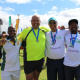 Ronald Gabriel, deputy director at DCAS (second left), with proud participants from Cederberg Municipality after the big walk