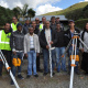 Satisfied participants at the basic surveying training course.