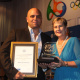 Shane Overmeyer received a Ministerial Commendation award from Minister Anroux Marais