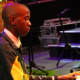 Sibusiso Tshayithi from the Langa School's Music Project on keys at the Arts and Culture Focus Schools Live Performance on Sunday