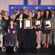 Some of the 2017 Western Cape Sport Awards winners with Minister Anroux Marais and DCAS HOD Walters