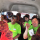 Team #ZeroEmissions taking a minibus taxi to Langa.