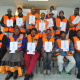 The EPWP benefiaries who participated in the 10-month training programme.