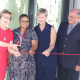 The Hangberg Library officially opened by Minister Anroux Marais, accompanied by Alderman Belinda Walker, Librarian Desiree Reid and Acting Director of Library Services Pieter Hugo