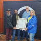 The HRF Vigilance NHW with David Coetzee, Chief Director: Secretariat Safety and Security at the Department of Community Safety receiving their renewal certificate. 