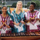 The Marimba band that entertained guests in the Artscape Piazza after the ceremony