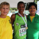 The Minister with 10 km winner Nomvuyisi Seti and Councillor Lauricia Van Niekerk