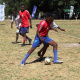 The youth teams gave it their all in a match between Desmond Tutu and Makapula Secondary School.