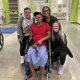 Elsies River resident Clive Fortuin pictured with some members of the Brackengate Transitional Care Facility from left to right is: physiotherapist Mariam Parker, occupational therapist Tamlyn Titus and speech therapist Alicia Toumilovitch.