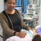 Zukiswa Mnukwa at her daughter’s bedside at Red Cross War Memorial Children’s Hospital.
