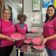 Patients received pink cupcakes from the Tiervlei Trial Centre to support the breast cancer awareness day event.