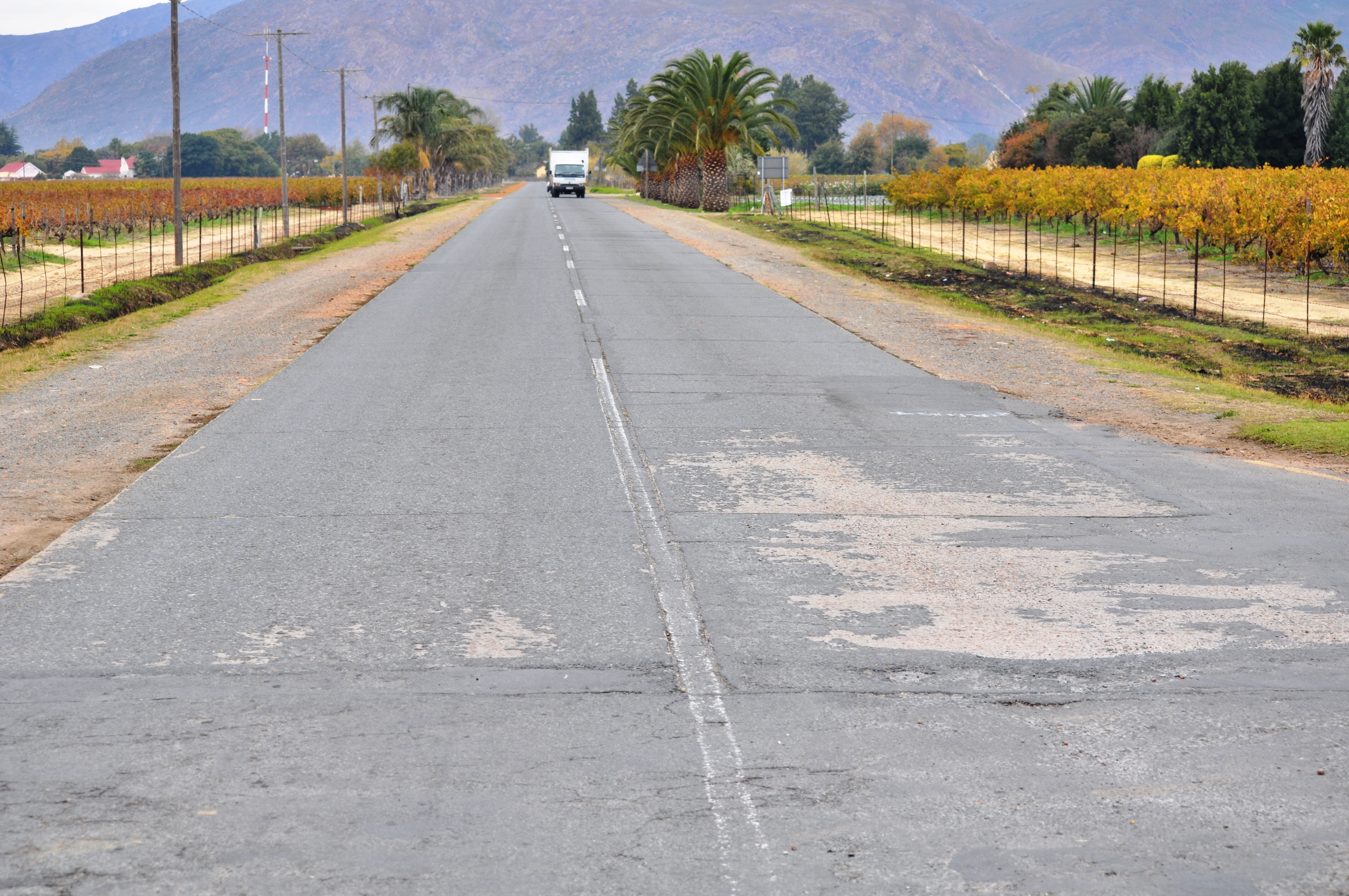 The current condition of the R43 between Worcester and Rawsonville.