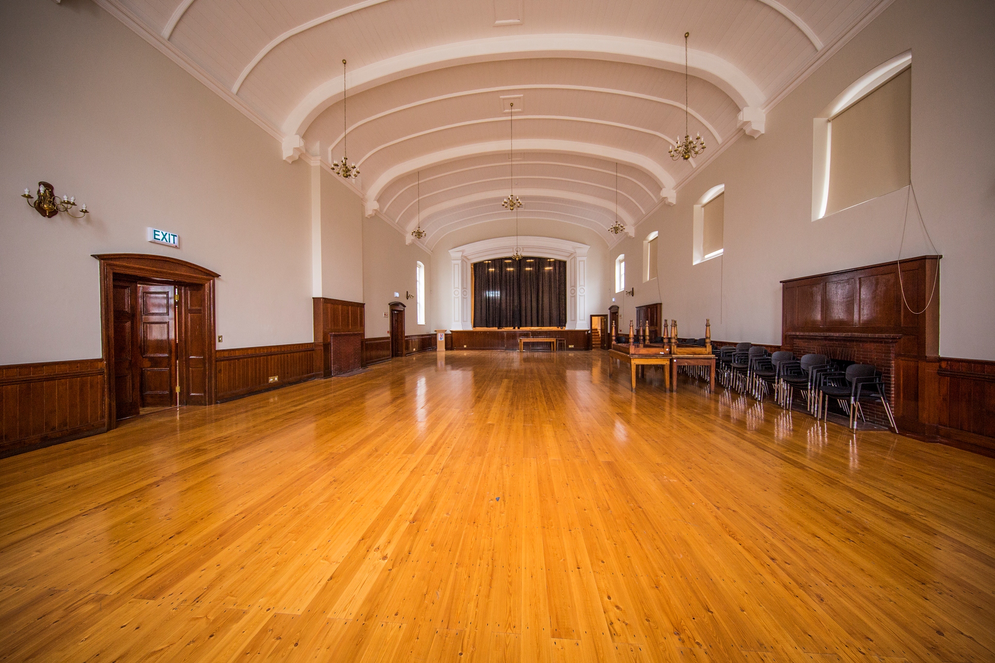 The refurbishment of the hall