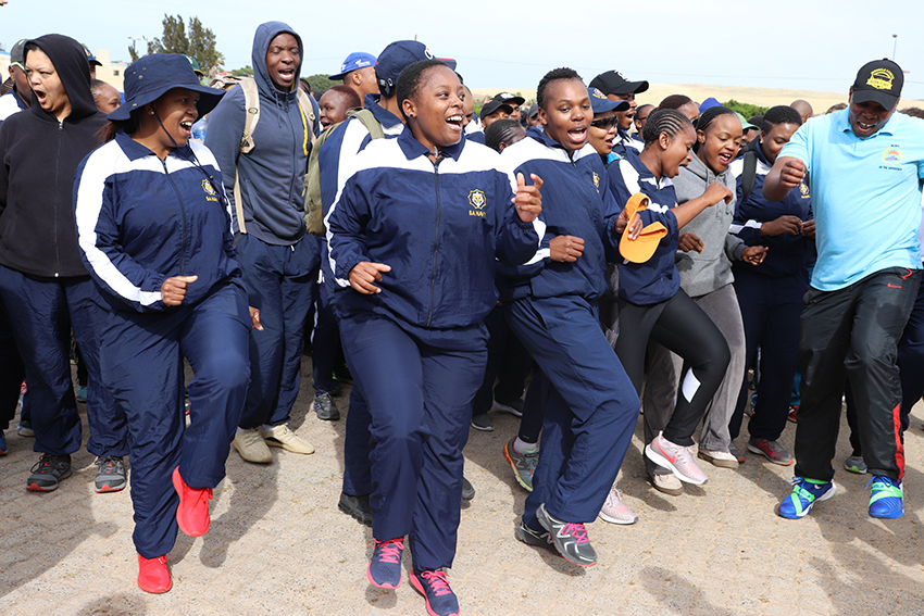 The team spirit of SA Navy was contagious at the BTG in Vredenburg