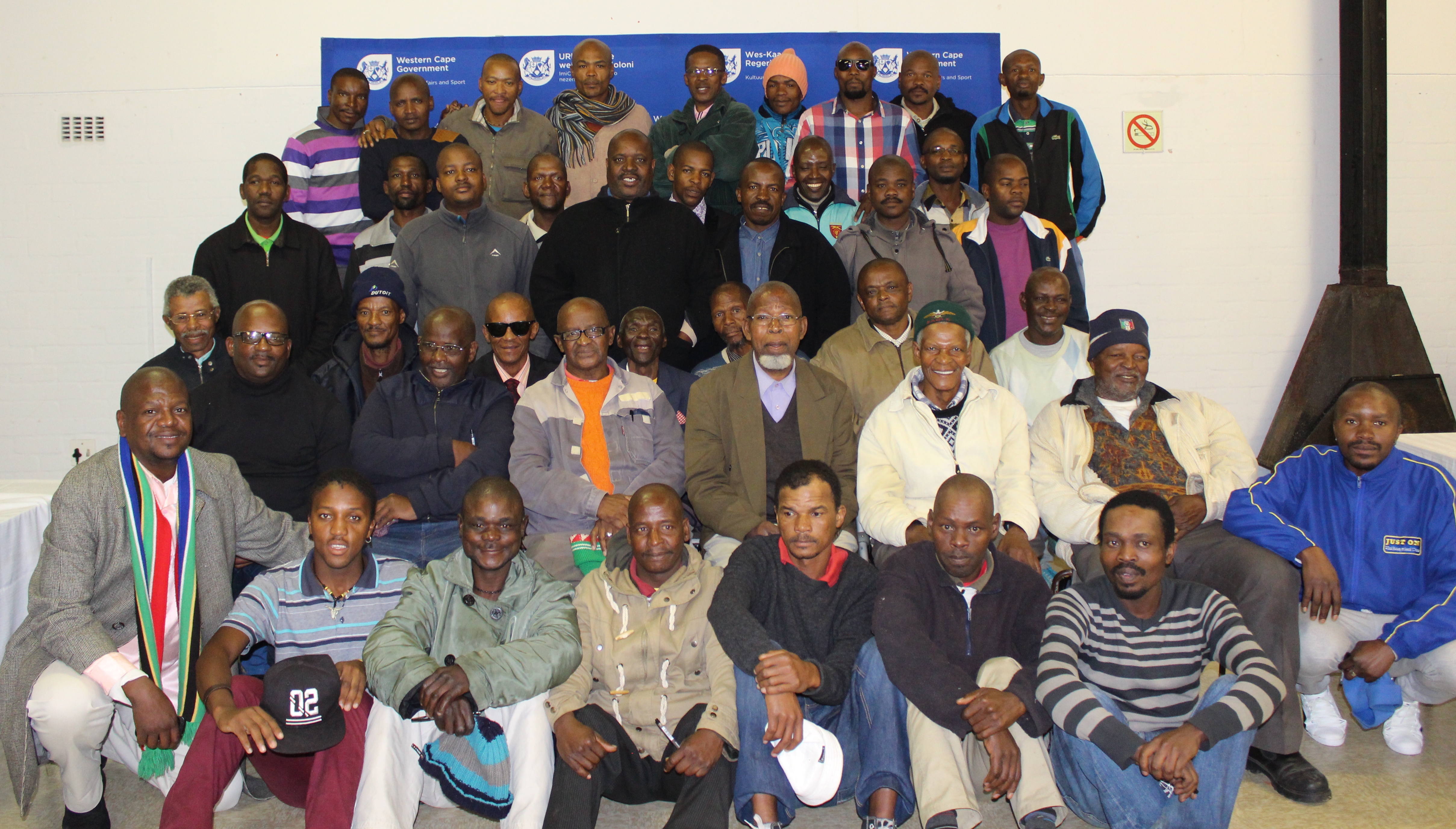 Traditional surgeons and initiation carers at the first aid training in Cape Town.